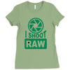 i shoot raw photography camera photograph Ladies Fitted T-Shirt