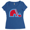 quebec nordiques Women's Triblend Scoop T-shirt