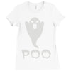 ghost poo Ladies Fitted T-Shirt