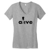 alive Women's V-Neck T-Shirt