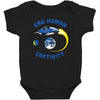 end human captivity Baby Bodysuit