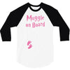 Muggle On Board Pink 3/4 Sleeve Shirt