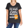 funny little brains Ladies Curvy T-Shirt