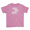 real men quilt Youth Tee