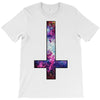 inverted galaxy cross funny  religion banter space fashion new T-Shirt
