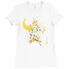 the moon Ladies Fitted T-Shirt
