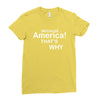 because america Ladies Fitted T-Shirt