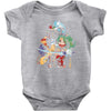 the burning joke Baby Onesie