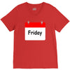 title of day of the week friday day of the week V-Neck Tee