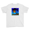 florida palm trees sunset Youth Tee