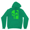 mad engine marvel brand punisher scar glow in the dark Unisex Hoodie