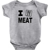 i eat meat Baby Bodysuit