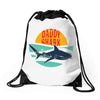 Daddy Shark Drawstring Bags