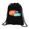 it simple Drawstring Bags