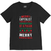 merry corruption of a pagan holiday V-Neck Tee