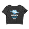 grumpa saurus rex Crop Top
