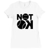 not ok baseball Ladies Fitted T-Shirt