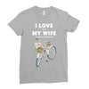 i love when my wife lets me buy another bike Ladies Fitted T-Shirt