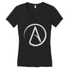 atheist atheism atheismus Women's V-Neck T-Shirt