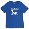 caution men at work V-Neck Tee