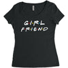 girlfriend friends tv show parody Women's Triblend Scoop T-shirt
