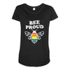 Bee proud Maternity Scoop Neck T-shirt