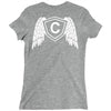 letter c with wings Ladies Fitted T-Shirt