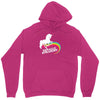 totally straight funny rainbow unicorn gay pride novelty fashion Unisex Hoodie