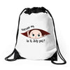 July Peeking Out Baby Boy Drawstring Bags