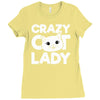 crazy cat lady Ladies Fitted T-Shirt