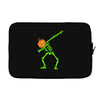pumpkin skeleton dabbing Laptop sleeve