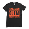 straight outta second grade Ladies Fitted T-Shirt