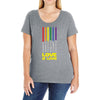 Lightsaber Rainbow Ladies Curvy T-Shirt