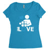 portal true love   aperture lab video gamer teleport online pc goal te Women's Triblend Scoop T-shirt