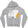 Butt Out Lung Cancer Awareness Zipper Hoodie