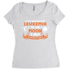 I Love Someone with Leukemia Cancer to The Moon and Back to Infinity Women's Triblend Scoop T-shirt