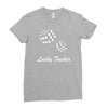 lucky fuers dice Ladies Fitted T-Shirt