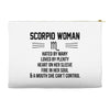 Scorpio Woman Accessory Pouches
