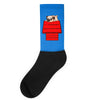 snoopy parody pug w Socks