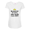 dentist crown Maternity Scoop Neck T-shirt