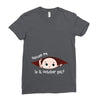 October Peeking Out Baby Boy Ladies Fitted T-Shirt