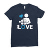 portal true love   aperture lab video gamer teleport online pc goal te Ladies Fitted T-Shirt
