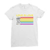 lightsaber rainbow Ladies Fitted T-Shirt