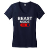 beast mode activated Women's V-Neck T-Shirt