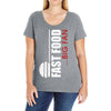 big fan of fast food Ladies Curvy T-Shirt