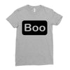 boo, Ladies Fitted T-Shirt