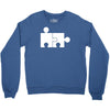 rude jigsaw ideal birthday present or gift Crewneck Sweatshirt
