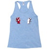 listen to your conscience Racerback Tank