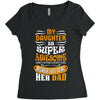 My Daughter Super Awesome Dad Women's Triblend Scoop T-shirt