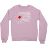 safety first drink with a nurse Crewneck Sweatshirt